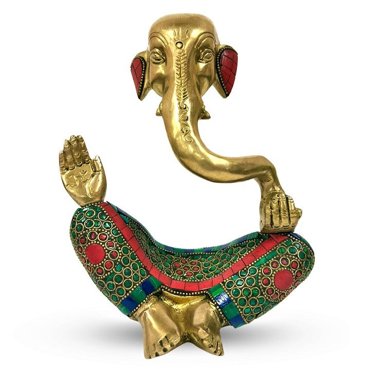 Antique Modern Lord Ganesha Brass Statue Idol Sculpture