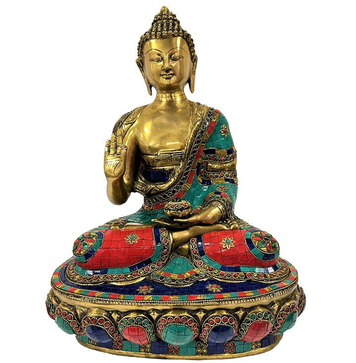 Outlet Vintage brass Buddha statue