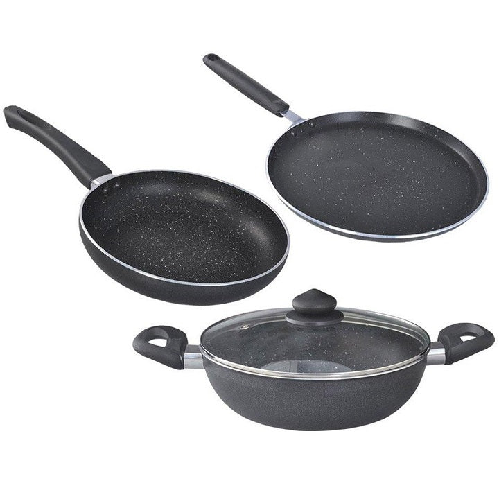  Granitestone 3 Pc Non Stick Frying Pans Set, Nonstick