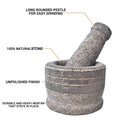 Stone Mortar and Pestle Set