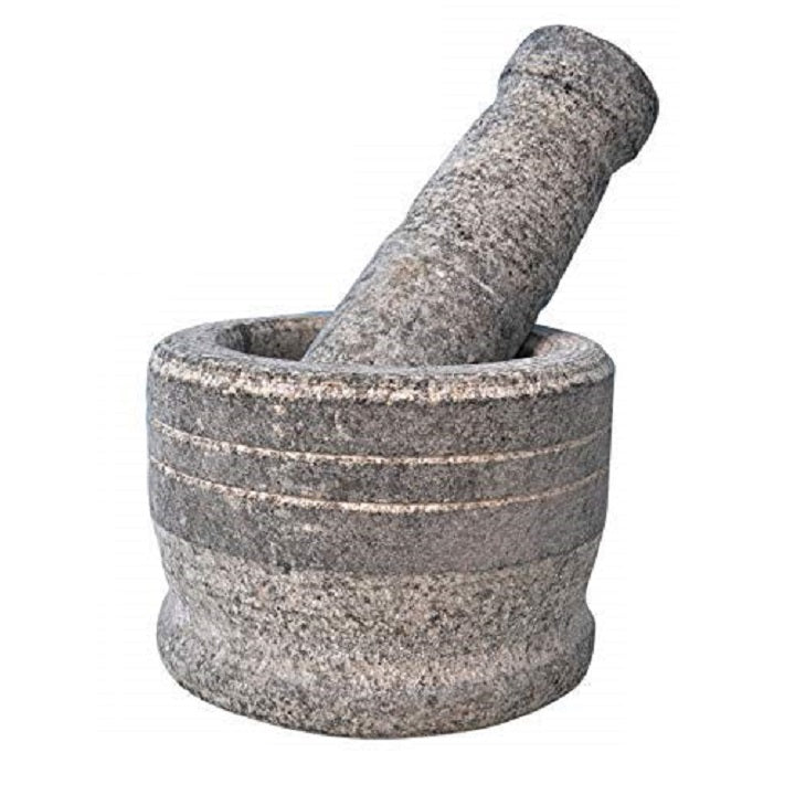 Stone Mortar Pestle Set Spice Crusher Grinder