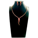 American Diamond Jewelry Necklace Earring Set