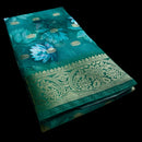 Chanderi Cotton Floral Printed Fancy Saree