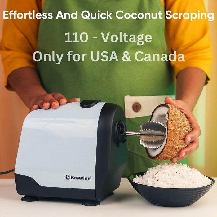 Electric Coconut Scraper Grater Shredder Citrus Juicer 110V 200Watts