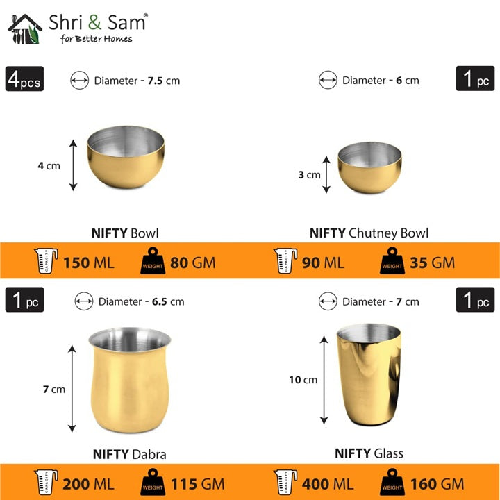 Gold Thali Set