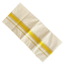 Kerala Kasavu Double Mundu Handloom with Stripe Border