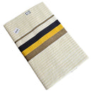 Kerala Kasavu Set Saree with Stripes Black Border