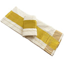Kerala Mundum Neriyathum Set Saree 4 inch Kasavu Border