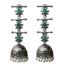 Oxidized Jhumka  Silver Fashion Jewelry Earrings
