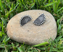 Oxidized Silver Fashion Stud Earrings