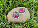 Silver Stone Fashion Jewelry Stud Earrings
