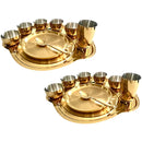 Stainless Steel Thali Dinner Plate Set PVD Coating Shri & Sam