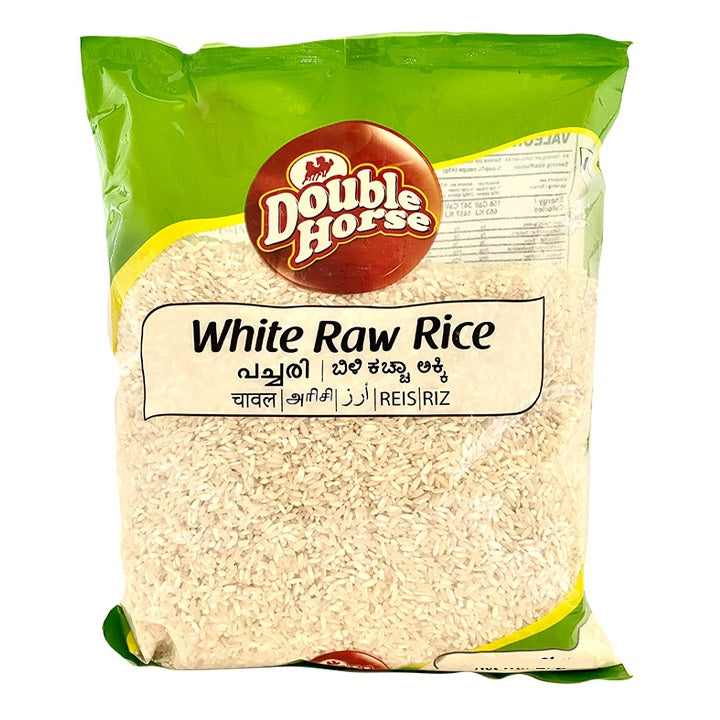 White Raw Rice Double Horse