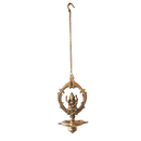 Antique Brass Hanging Ganesha Diya Oil Lamp