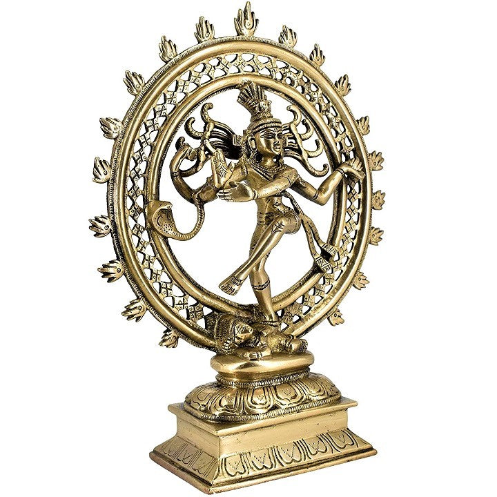 Antique Brass Nataraja Statue Sculpture Idol