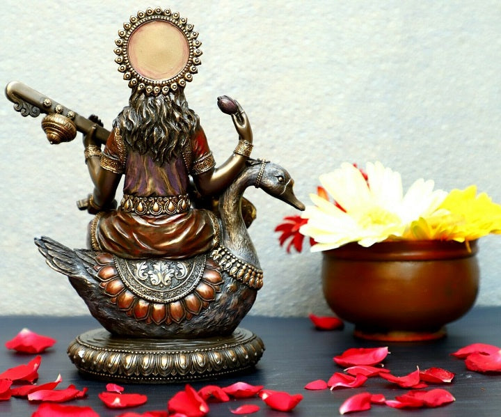 Antique Goddess Saraswati Statue Sculpture Idol