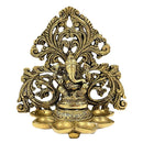 Antique Wall Hanging Brass Ganesha Oil Diya Jali