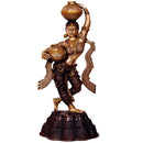 Beautiful Antique Brass Lady Statue Large Idol Sculpture