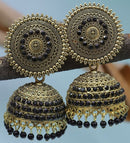 Black Jhumka Earrings