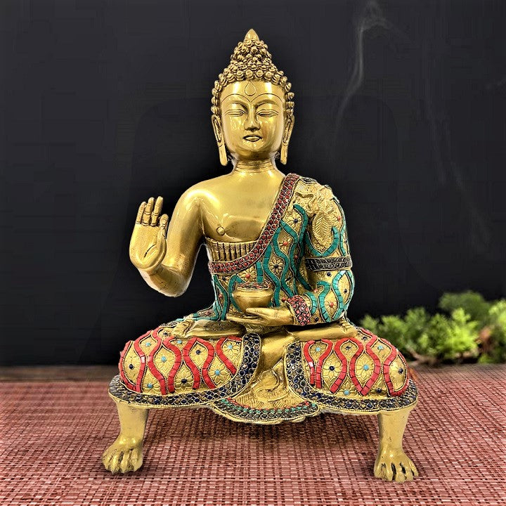 Brass Buddha Statue Sculpture Idol