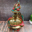 Brass Ganesha Urli Lamp Decor