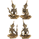 Brass Musicians Decor Set Large Statue Sculpture