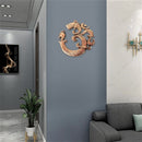 Brass Peacock OM Wall Hanging Decor