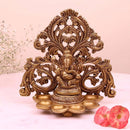 Brass Wall Hanging Ganesha Diya Jali