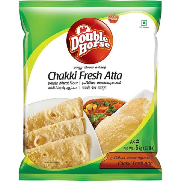 Chakki Fresh Wheat Atta Flour Double Horse