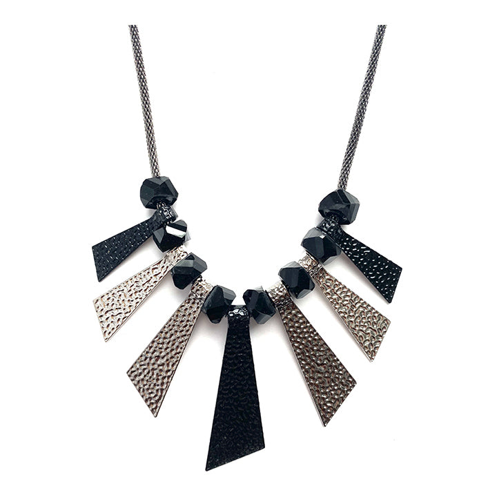Black Silver Fashion Jewelry Necklace