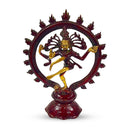Antique Dual Tone Brass Nataraja Statue Idol Sculpture