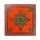 Floral Traditional Hand Painted Teak Wood Chowki Table