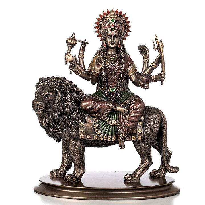 Goddess Durga Lion Sculpture Statue Idol