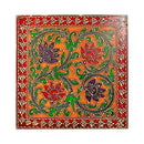 Hand Painted Teak Wood Chowki Table