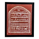 Hand Painted Warli Wall Art Framed Canvas Décor