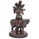 Lord Krishna Kamdhenu Cow Statue Sculpture Idol