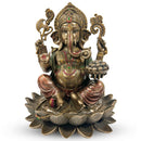 Lotus Lord Ganesha Statue Sculpture Idol