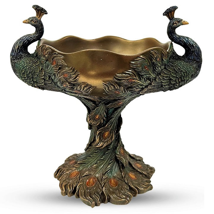Peacock Decorative Centerpiece Bowl