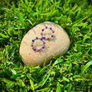 Pink Orange Stone Oxidized Silver Fashion Jewelry Stud Earrings