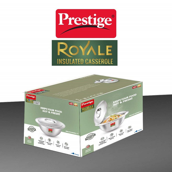 Prestige Royale Insulated Stainless steel Casserole