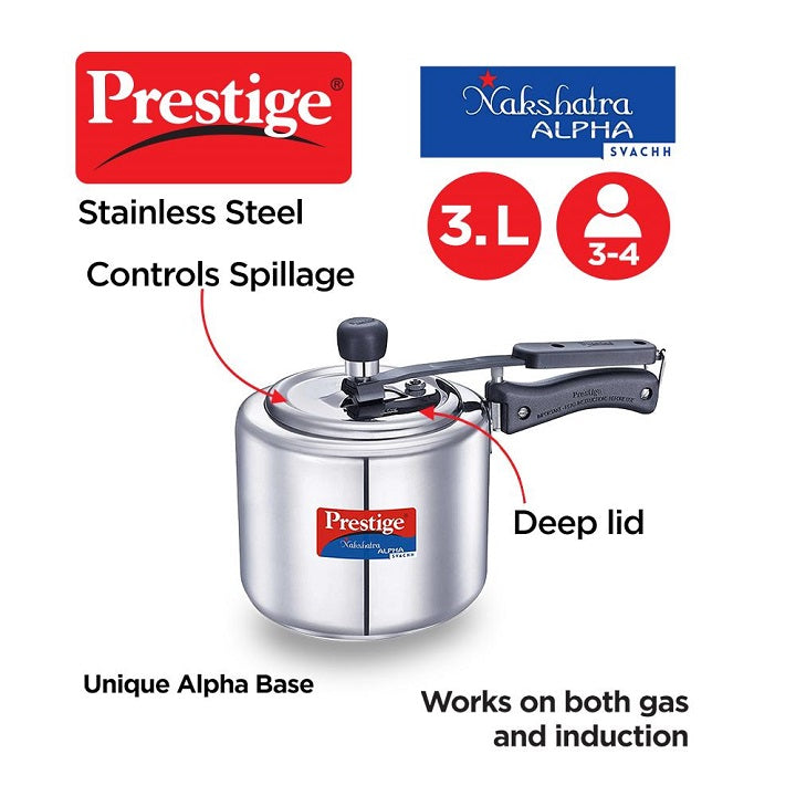 Prestige Nakshatra Alpha Plus Svachh Pressure Cooker