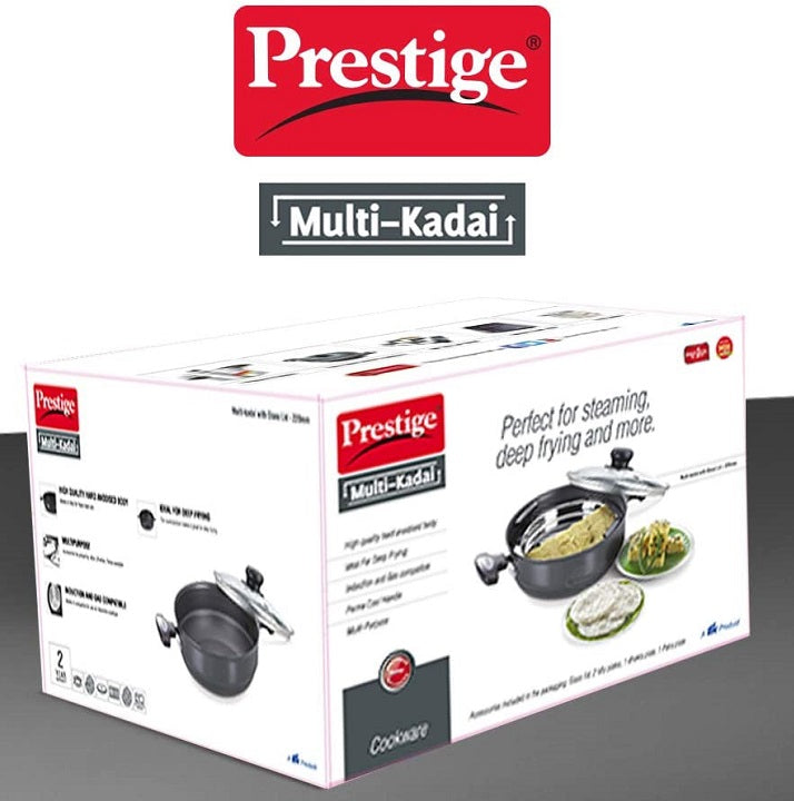 Prestige Non Stick Multi Kadai Idli Cookware