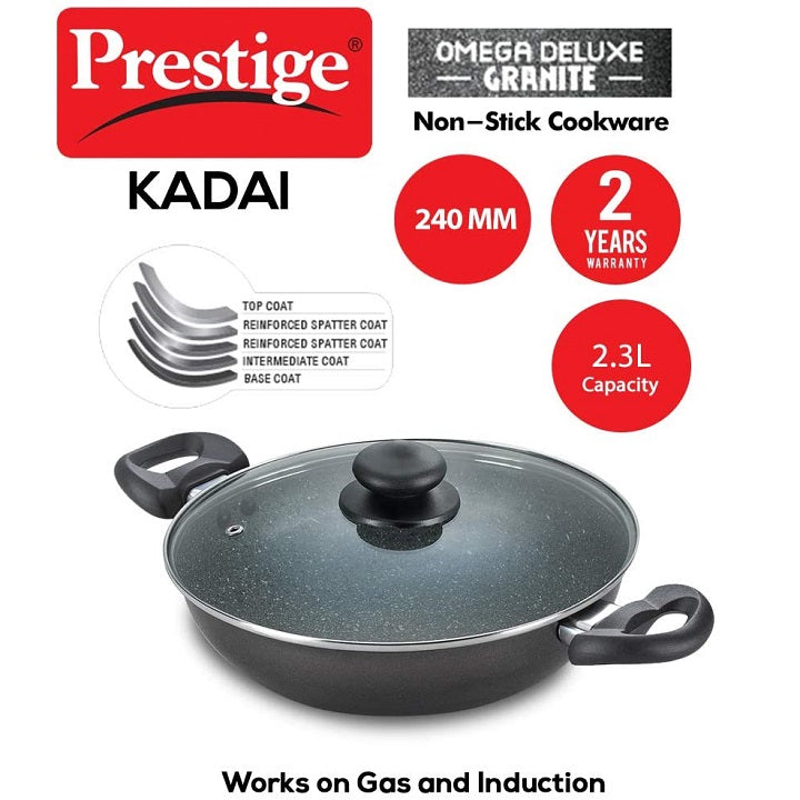 Prestige Omega Deluxe Granite Kadai