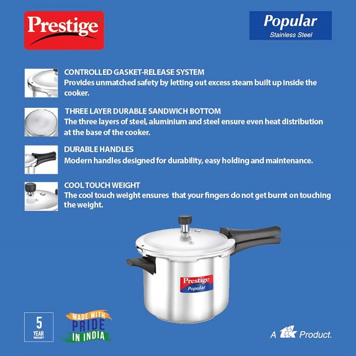 Prestige Popular 5L Pressure Cooker