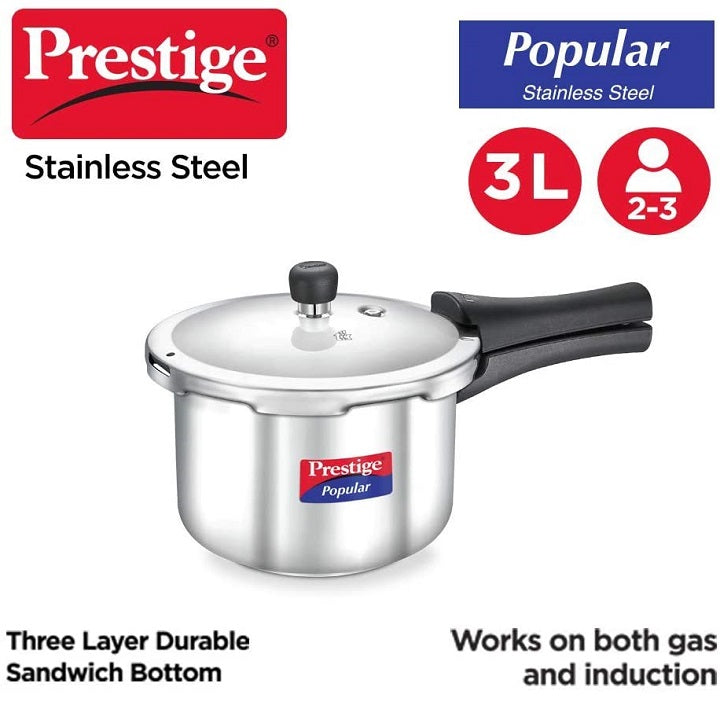 Prestige Popular Stainless Steel Pressure Cooker