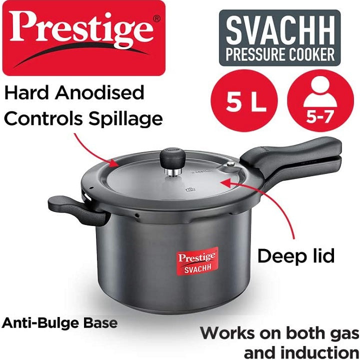 Prestige Svachh Hard Anodized 5L Pressure Cooker
