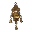 Wall Hanging Brass Oil Lamp Diya Bell