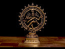Antique Brass Nataraja Statue Sculpture Idol 12"
