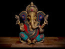 Brass Ganesha Antique Statue Sculpture Idol